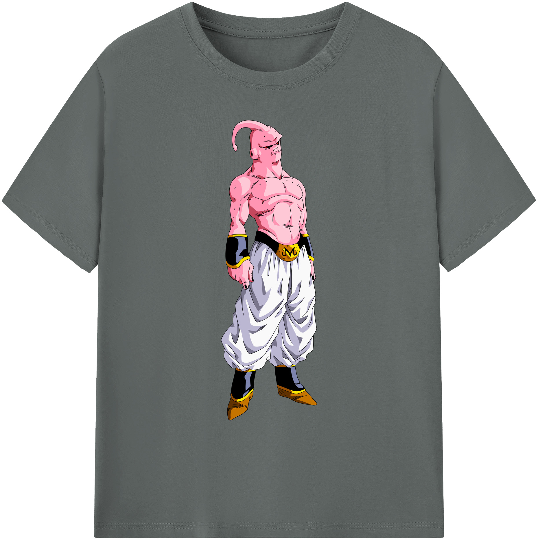 （画像用） ドラゴンボール 魔人ブウ DRAGON BALL Majin Buu 綿100％ メンズ半袖Tシャツ｜肌触りやわらか＆通気性